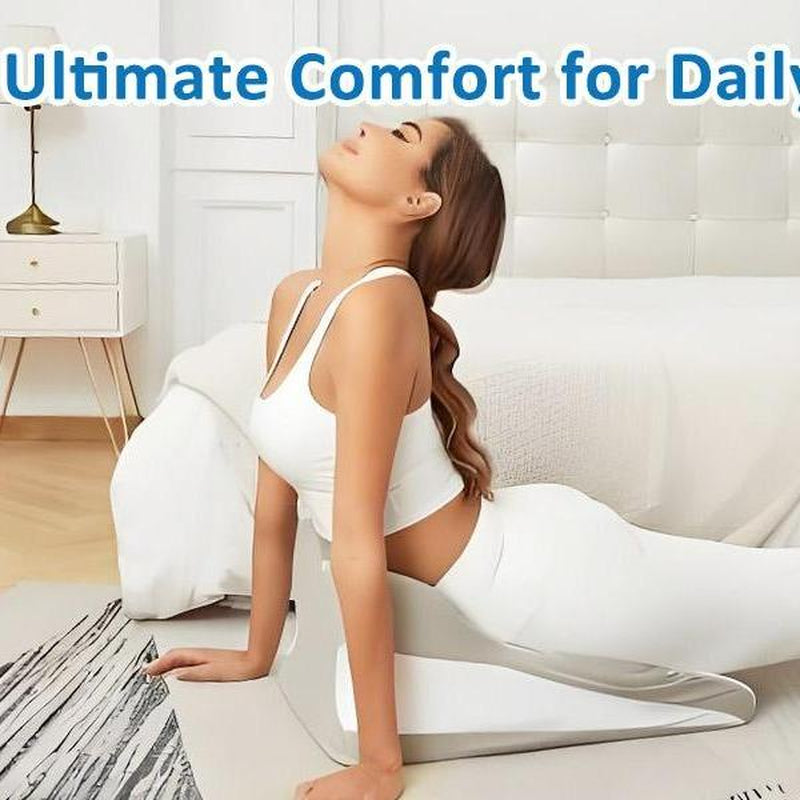 Ergonomic Wedge Pillow for Back, Neck & Leg Support – Soft, Versatile Design for Reading, Relaxation & Massage