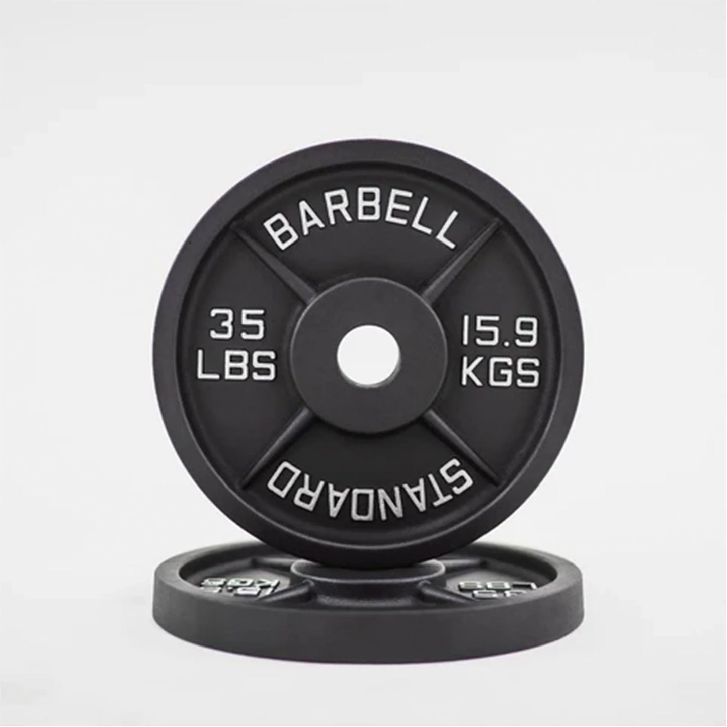2'' Old School Single-Sided Black Iron Weight Plates (240 LB)