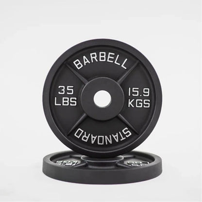 2'' Old School Single-Sided Black Iron Weight Plates (240 LB)