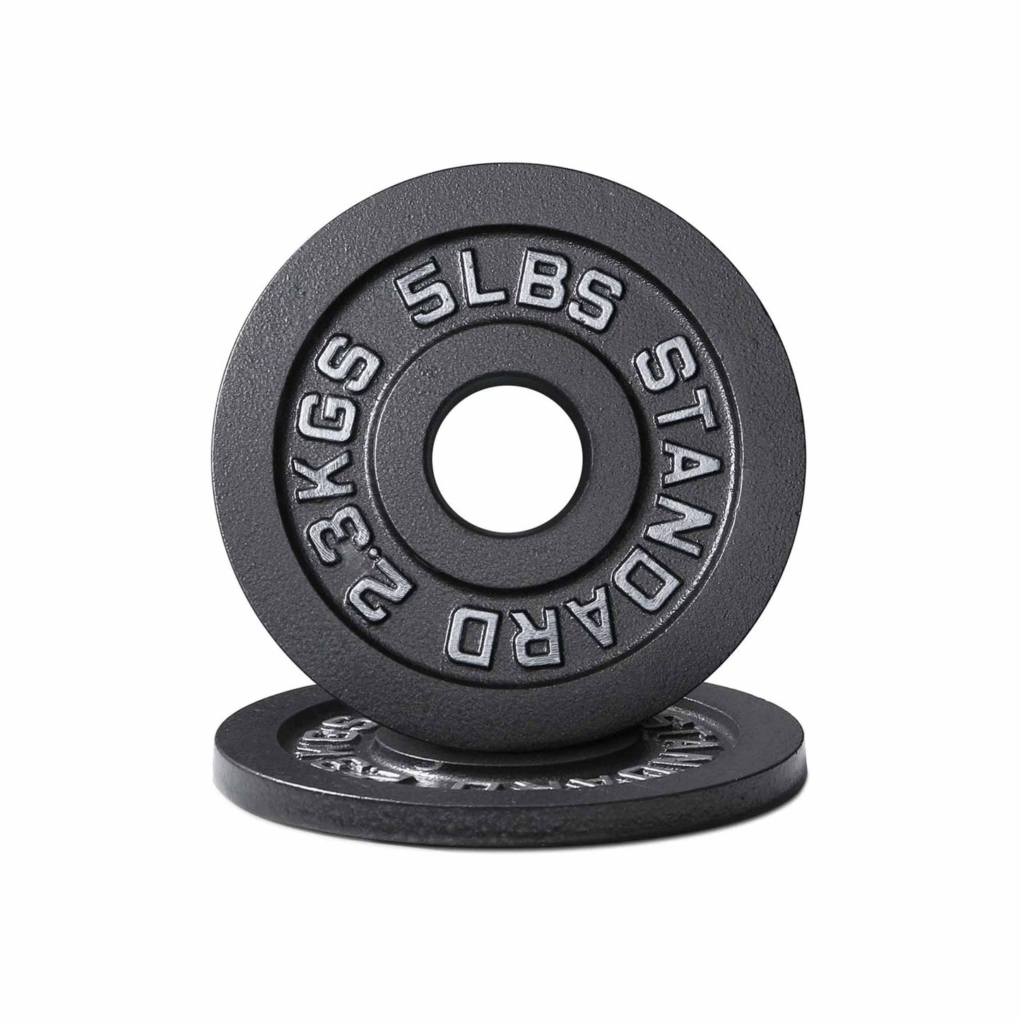 2'' Old School Single-Sided Black Iron Weight Plates (240 LB)