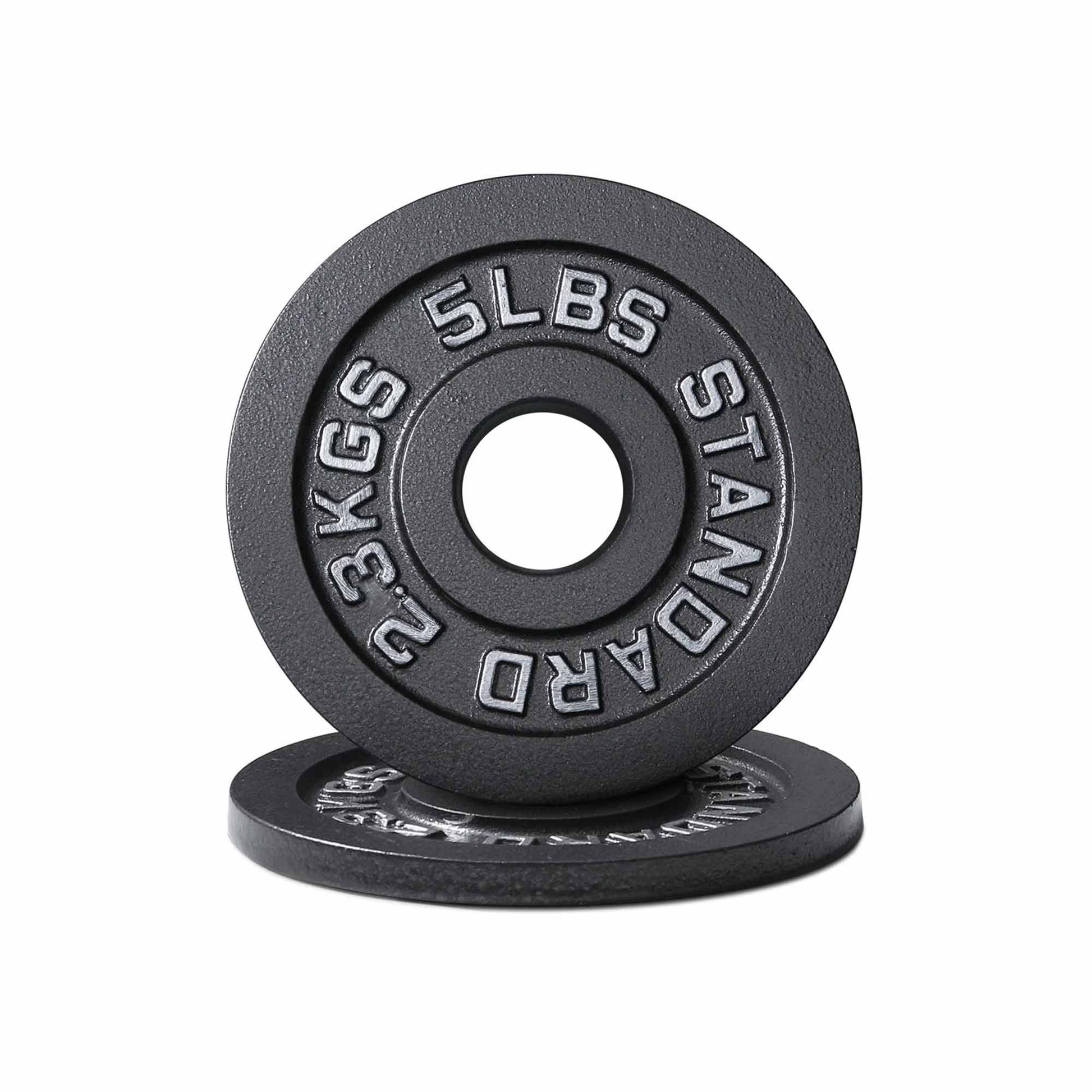 2'' Old School Single-Sided Black Iron Weight Plates (240 LB)