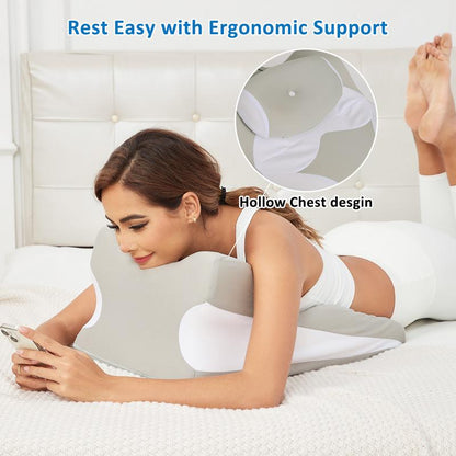 Ergonomic Wedge Pillow for Back, Neck & Leg Support – Soft, Versatile Design for Reading, Relaxation & Massage