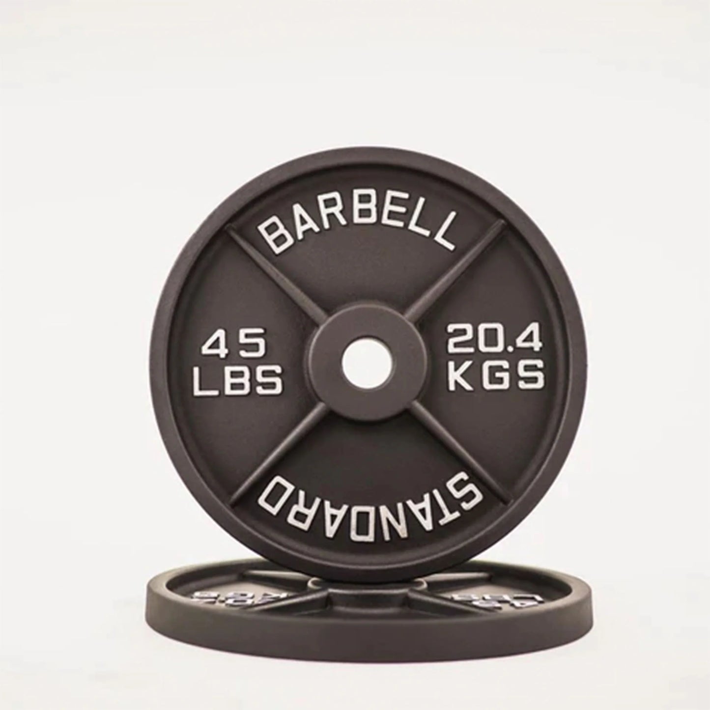 2'' Old School Single-Sided Black Iron Weight Plates (240 LB)