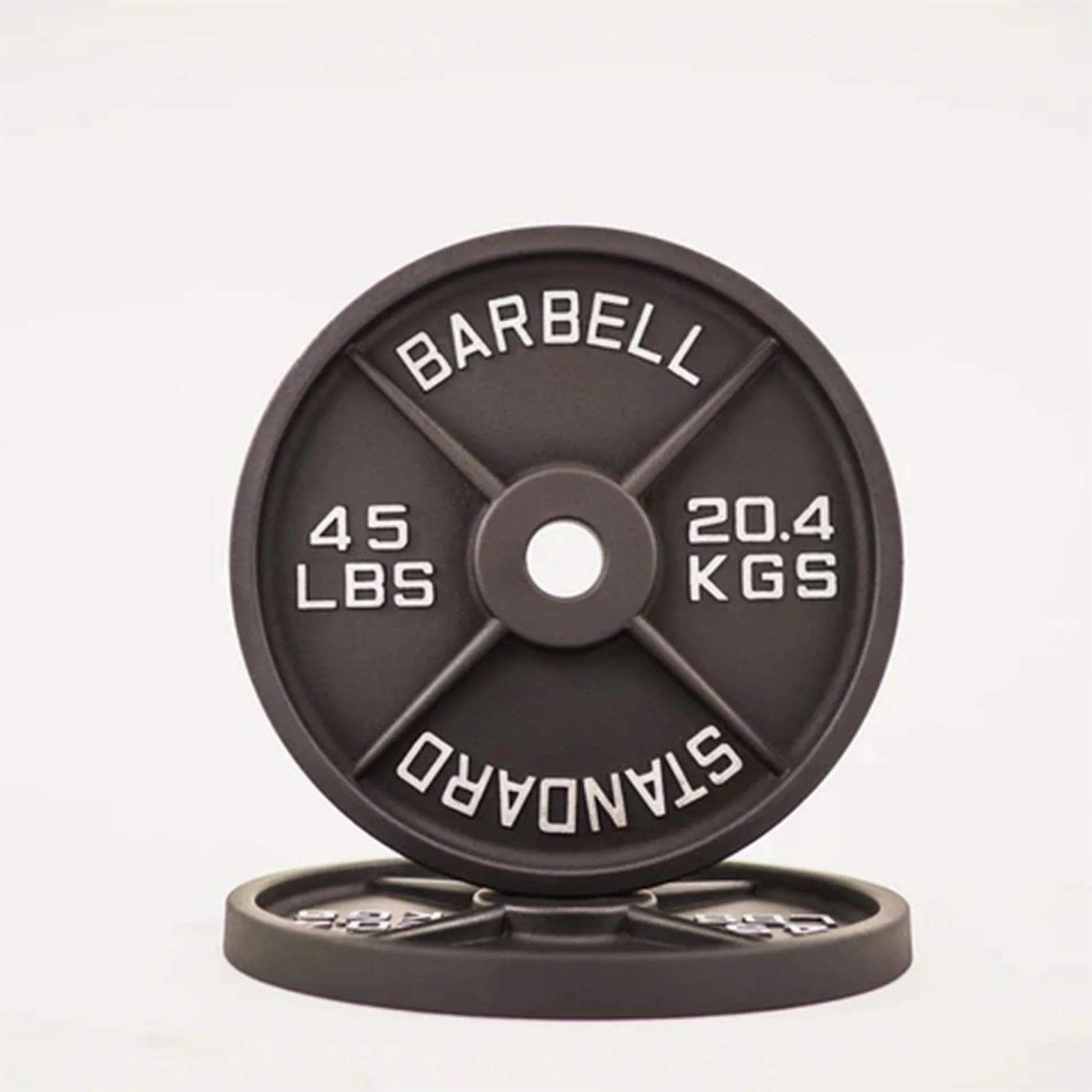2'' Old School Single-Sided Black Iron Weight Plates (240 LB)